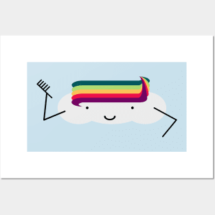 Rainbow Hair Posters and Art
